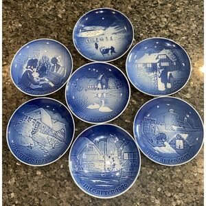 Bing & Grondahl B & G Christmas Collectors Denmark Porcelain‎ Set 1974-1977 MINT